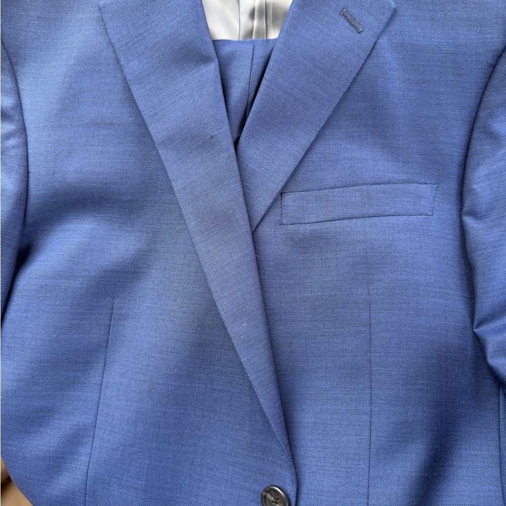 Hart Schaffner Marx Light Blue Single-Breasted Blazer